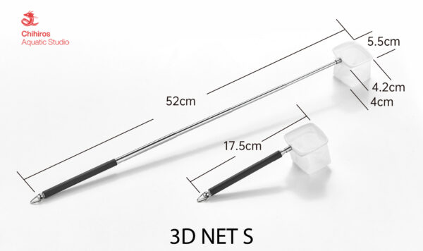 CHIHIROS Épuisette Télescopique 3D Net - S – Image 3