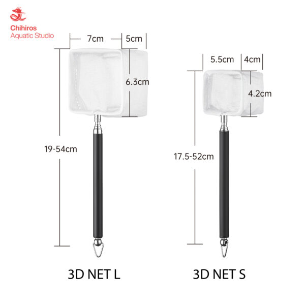 CHIHIROS Épuisette Télescopique 3D Net - L – Image 3